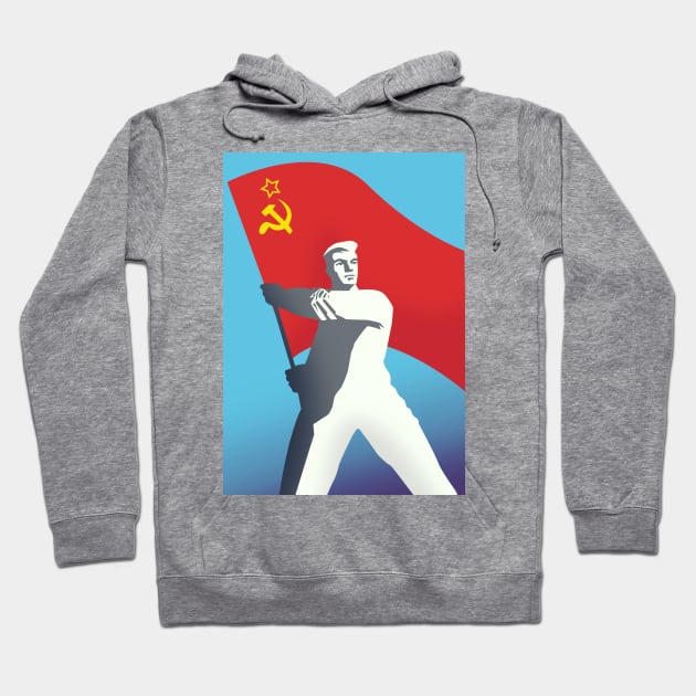 Soviet Flag Hoodie by nickemporium1